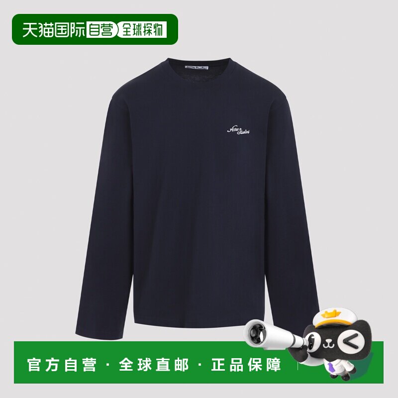 1h可退 香港直邮ACNE STUDIOS 男士T恤 CL0487833 AW2026 蓝色 Ac图片