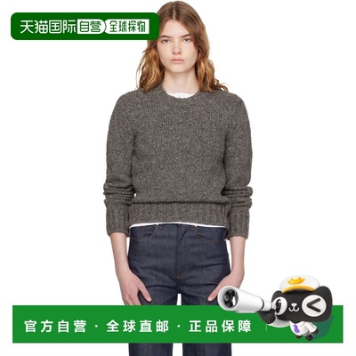 1h可退 香港直邮A.P.C. 女士 灰色 Short Round Neck 毛衣 WVBCHF