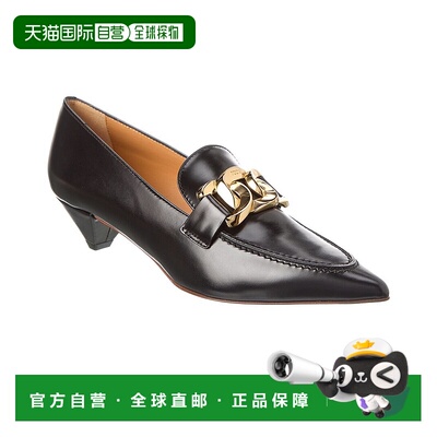 自营 tod'sTOD’s 皮革高跟鞋 - 黑色 美国奥莱直发乐福鞋单鞋