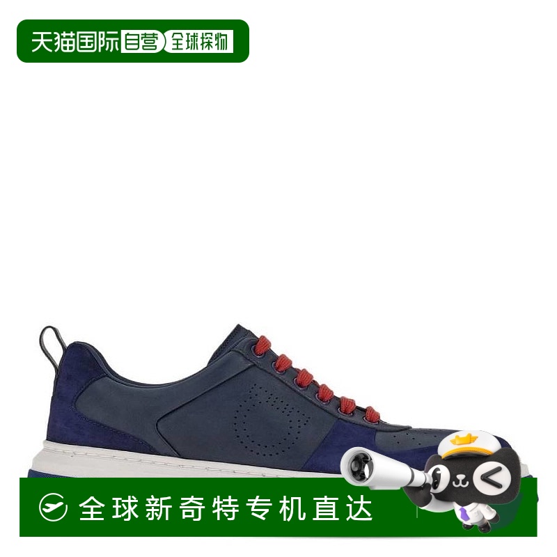 自营 salvatore ferragamo菲拉格慕Cassina Gancini低帮运动鞋-蓝