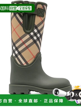 香港直邮BURBERRY 女士靴子 8111676LOCH AW2025 绿色 RUBBER MAR