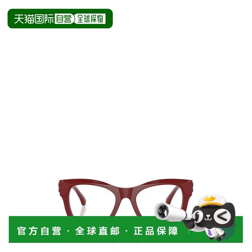 1h可退 香港直邮CHANEL 女士眼镜 CH34981792 CO 红色 全框平光镜