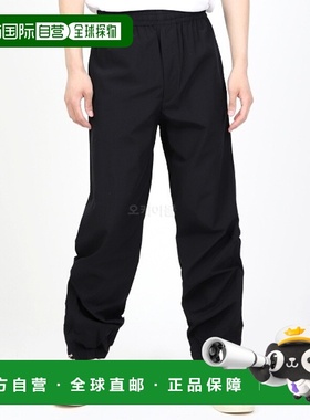 韩国直邮AURALEE 高支羊毛府绸长裤 黑色 运动裤 A24SP03WP卫裤