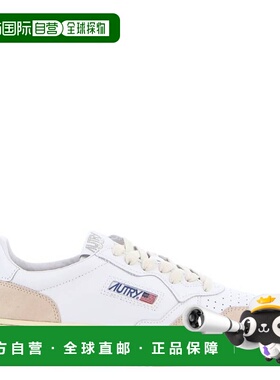 自营Autry Medalist Low Sneakers - leat suede white 美国奥莱