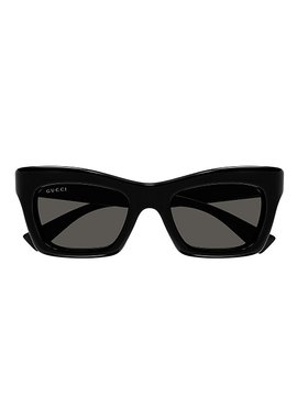 GUCCI 女士太阳镜 GG1773S001BLACKBLACKGREY SS2025