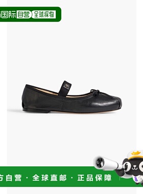 1h可退 香港直邮潮奢 ANINE BING 女士 Jolie 皮质芭蕾舞鞋 A1402