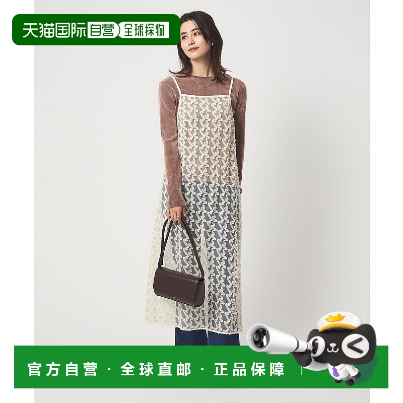 1h可退 日本直邮green label relaxing 女装 宽松 蕾丝拼接吊带连