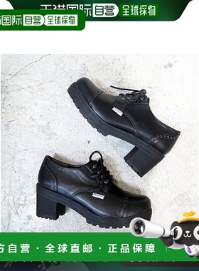 【日本直邮】Yosuke女士系带鞋黑色经典款简约设计感耐磨舒适女鞋