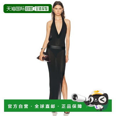 1h可退 香港直邮The Attico 女士 深V领中长连衣裙 260WCW00271