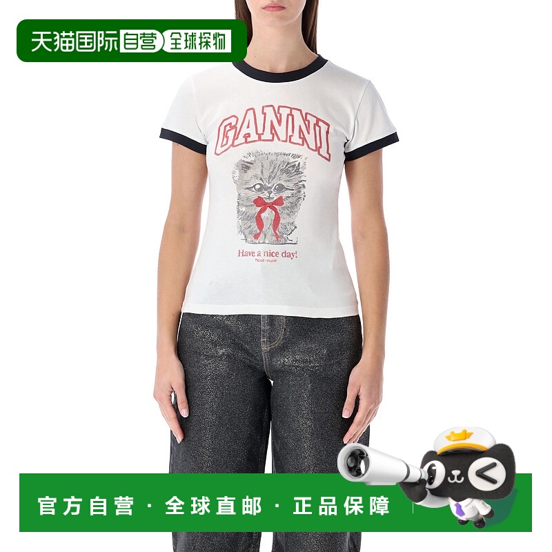 欧洲直邮ganni 女士 上装T恤