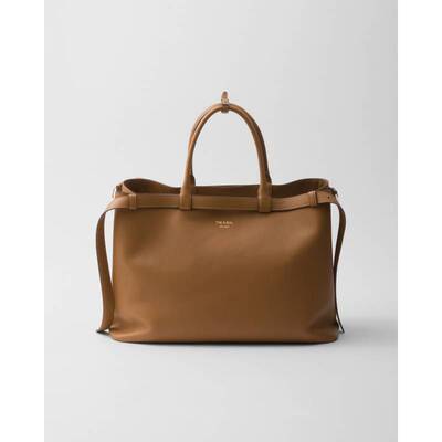PRADA（2025）Prada 双腰带扣皮革包
