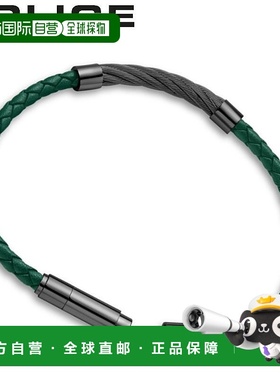 日本直邮POLICE 手链 Kingpin KINGPINS 男士 绿黑色 GB0005449