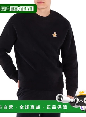 自营 Maison Kitsune Speedy Fox Patch棉质运动衫-黑色 美国奥莱