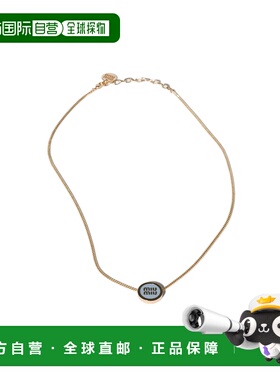 1h可退 香港直邮Miu Miu 徽标项链 5IC0962F6T