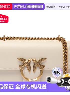 香港直邮PINKO 女士斜挎包 100074A0F1Z14Q AW2025 白色 燕子扣单