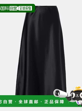 香港直邮MaxMara 麦斯玛拉 女士 Carnet 真丝中长半身裙包臀裙