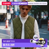 001ZML 日本直邮TAION 羽绒背心橄榄 内羽绒背心外套男女 拉链