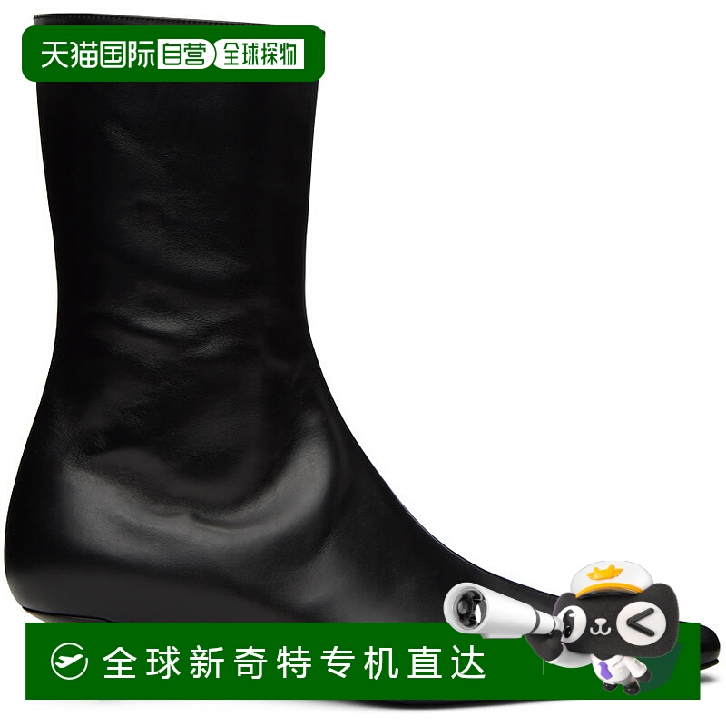 1h可退 香港直邮潮奢 The Row 女士 黑色 Shrimpton 中筒靴 F1423