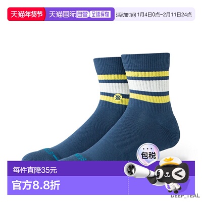 日本直邮STANCE SOCKS BOYD QTR 男女通用袜子A356A23BOY