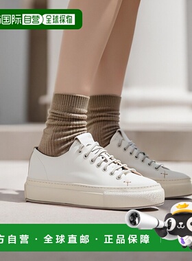 韩国直邮BUTTERO TANINA女款板鞋手工小白鞋皮革(B10380 ROUS DG)