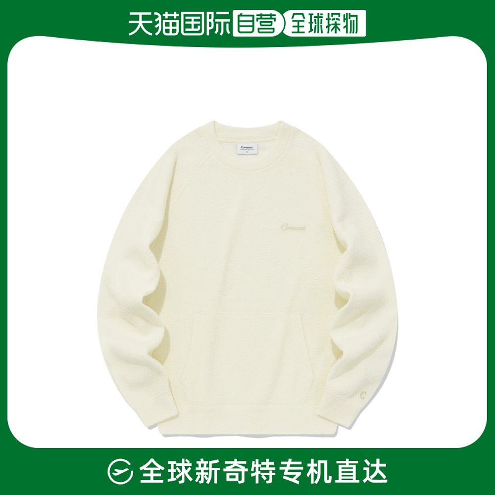 韩国直邮COVERNAT卫衣CO2303CR09EC公用TERRY SEMI OVER RAGLAN