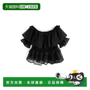 GRL 上衣 透视荷叶边 短款 js37露肩性感 peplum 日本直邮日潮