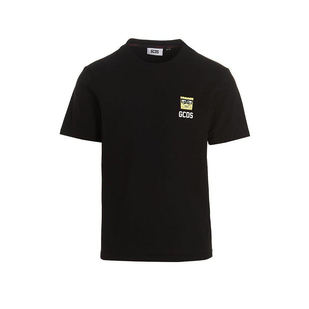 GCDS 女士T恤 SB23M13017802 SS2023 黑色 T-shirt uomo Gcds