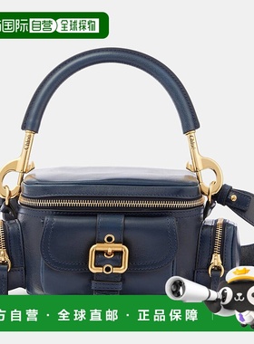 1h可退 香港直邮Chloe 蔻依 女士 Camera 小号皮革肩包 blue蓝色
