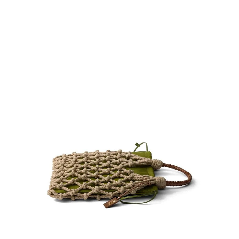 PRADA 女士单肩包 1NK0012HG6F077GEDERA SS2025 驼色