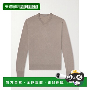 1h可退 香港直邮AURALEE 男士 羊绒真丝混纺毛衣 A26SV01SCKHAKIB