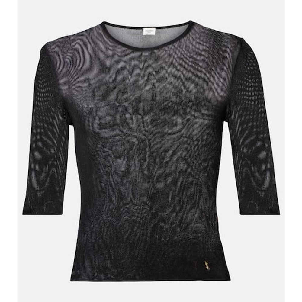 Saint Laurent 圣罗兰 女士 针织上衣 black黑色 舒适时尚