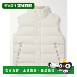 1h可退 香港直邮zegna 杰尼亚 男士 绗缝棉混纺灯芯绒羽绒背心 UC