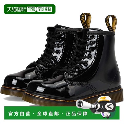 自营Dr. Martens 1460 R15373003 Toddler  Black Patent Leather