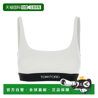1h可退 香港直邮潮奢 Tom Ford 汤姆 福特 女士 白色对比色徽标印