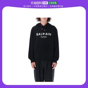 男士 徽标印花抽绳连帽衫 Balmain 香港直邮潮奢