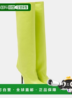 香港直邮The Attico 女士 Sienna 皮质及膝长筒靴女鞋靴子 001288