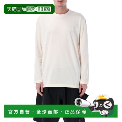 1h可退 香港直邮Y-3 男士 长袖白色针织T恤 KQ9777WHT white白色