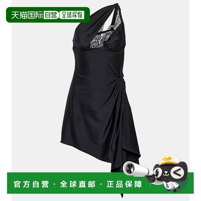 1h可退 香港直邮Coperni 女士 单肩剪口迷你连衣裙 black黑色 舒