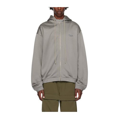 GIVENCHY 男士针织毛衣 BMJ0MU3YMB026 AW2024 灰色 徽标连帽卫衣