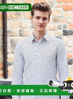 香港直邮KENZO 男士衬衫 FF65CH4029JD01 AW2025 白色 长袖衬衫