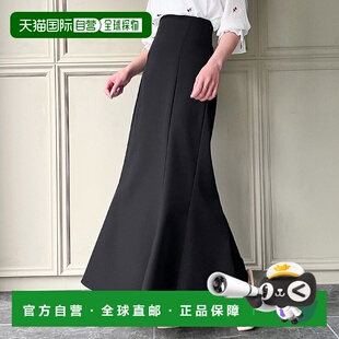 日本直邮JUNOAH 高腰系带喇叭裙 [JU5602EW05705]半身裙长裙