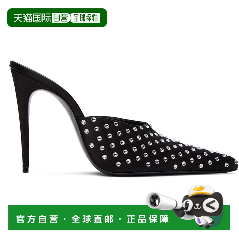 1h可退 香港直邮潮奢 magda butrym 女士 黑色 Crystal 高跟鞋 52