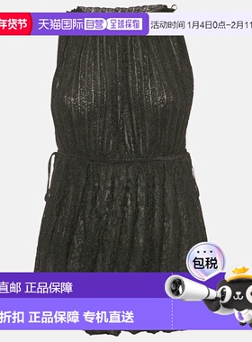 自营M Missoni Black Lurex Knit Sleeveless Tunic Top - black