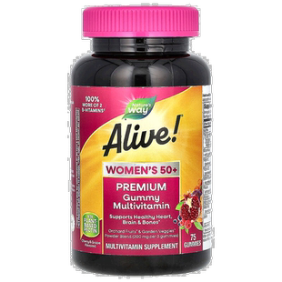 香港直发Nature's way50岁以上女性维生素软糖75粒复合多维保健品