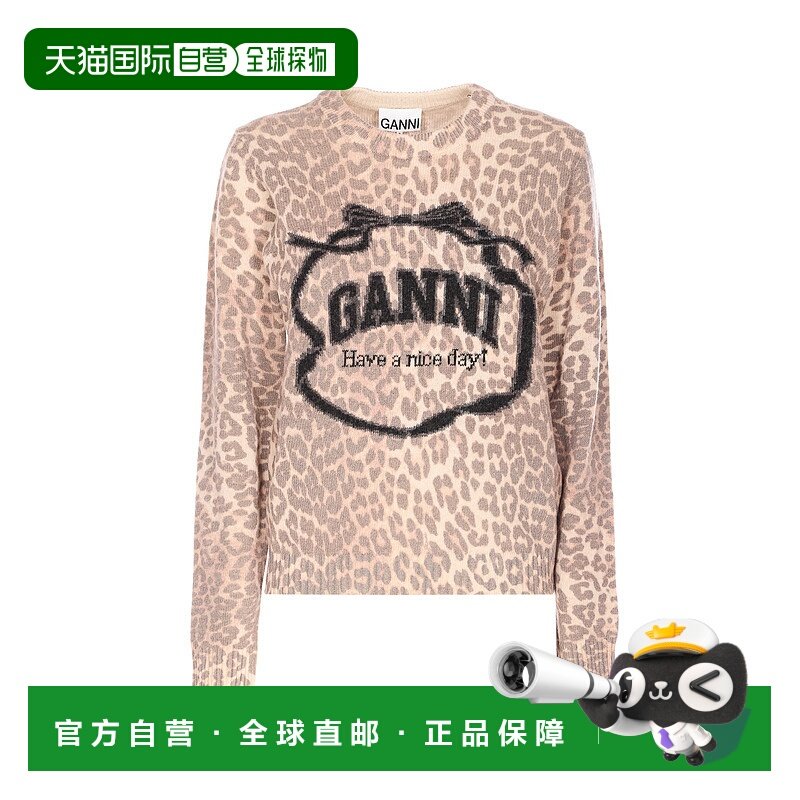 香港直邮GANNI 女士针织衫 A1070265943 SS2026 棕色 Ganni Sweat