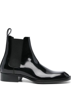 Saint Laurent 圣罗兰 男士 VADIM光滑皮革切尔西靴 800675AACWZ