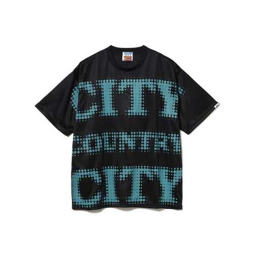 日本直邮CITY COUNTRY CITY 男士 别注大版型圆点文字印花T恤 700