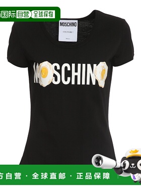 1h可退 香港直邮MOSCHINO 女士T恤 070405411555 SS2025 黑色 Fri