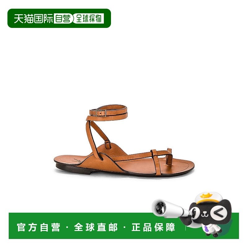 1h可退 香港直邮Saint Laurent 圣罗兰 女士 踝带平底凉鞋 732378,女鞋,时装凉鞋,淘宝优惠券,粉丝福利购,淘宝优惠卷