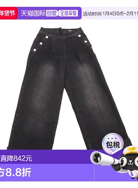 香港直邮BALMAIN 男童长裤 BV6C40Z2424921 AW2024 黑色 TROUSERS